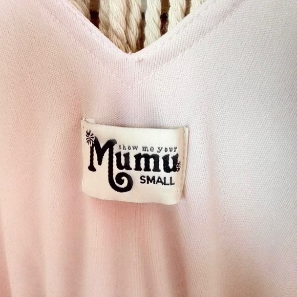 Show Me Your Mumu | ‘Kendall’ Dusty Blush Chiffon Sheer Drapey Formal Maxi Dress - Picture 6 of 8